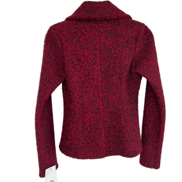 NWT Dinh Ba Knit Red and Black Blazer - Size XS - Picture 2 of 7